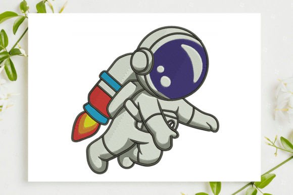 Astronaut Flying with Rocket: A Seasonal Design Review