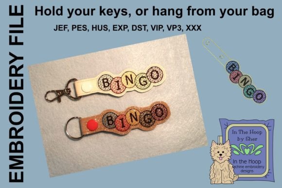 Bingo Key Fob Embroidery Review for Apparel