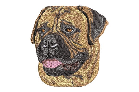 Bullmastiff Embroidery Design Review for Craft Fairs