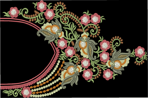 Floral Collar: A Professional Embroidery Review