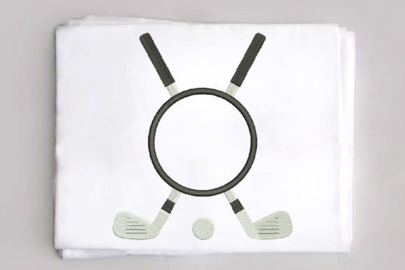 Golf Frame Monogram Applique Design Review