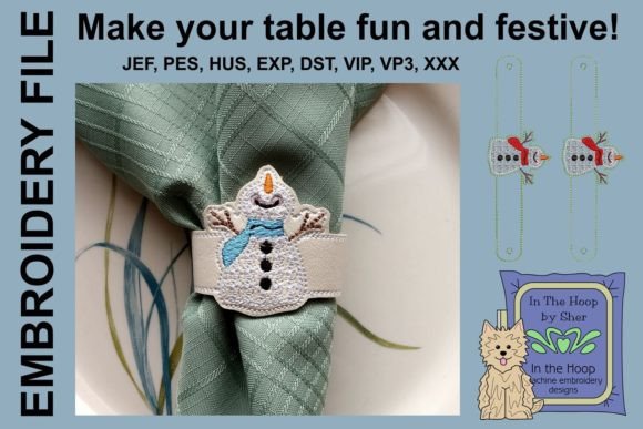 Happy Snowman Napkin Rings: A Designer Review