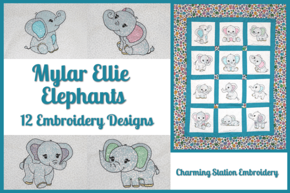 Review: Mylar Ellie Elephants Embroidery Set