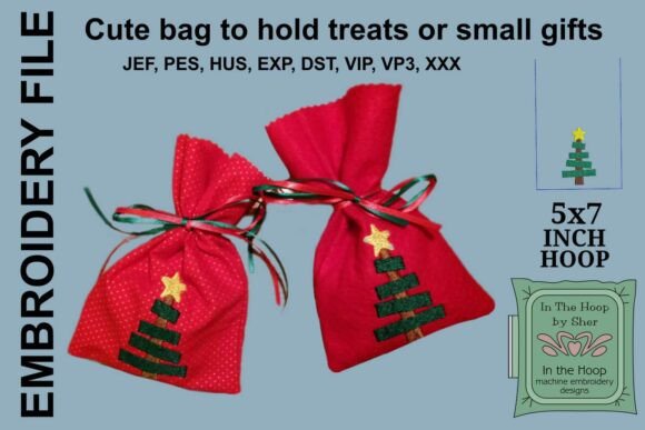 Stick Christmas Tree Treat Bag Design Review