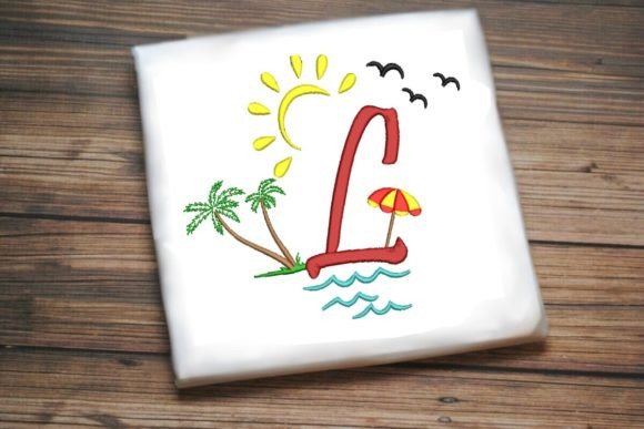 Welcome Summer, Alphabet Letter L Embroidery Review